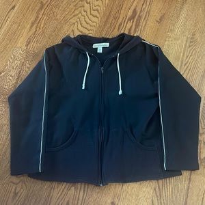 Black and white light weight jacket